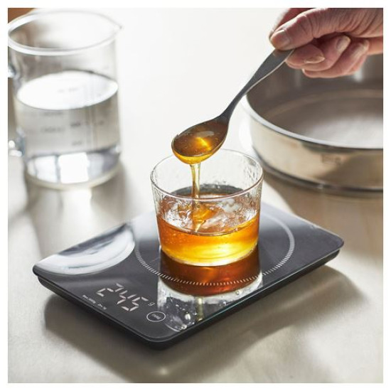 IKEA GENOMSNITT - mutfak tartısı, 3 kg (siyah) siyah