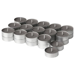 IKEA ENSTAKA - kokulu tealight mum, 3.5 saat (gri)