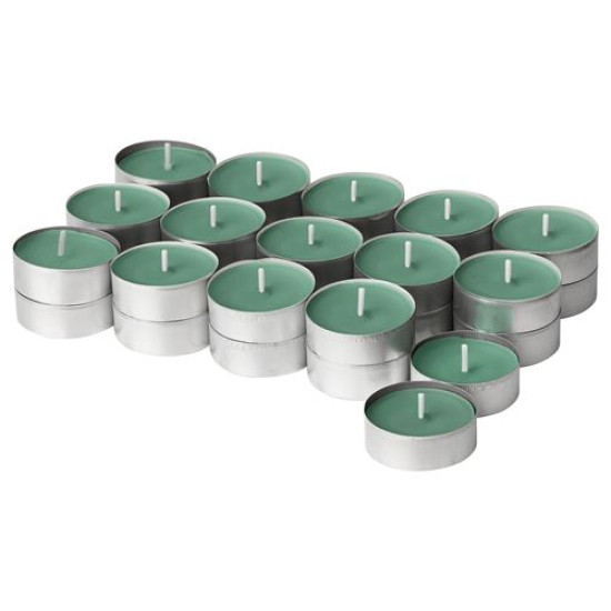 IKEA HEDERSAM - kokulu tealight mum, 3.5 saat (açık yeşil)