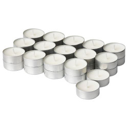 IKEA JÄMLIK - kokulu tealight mum, 3.5 saat (açık bej)
