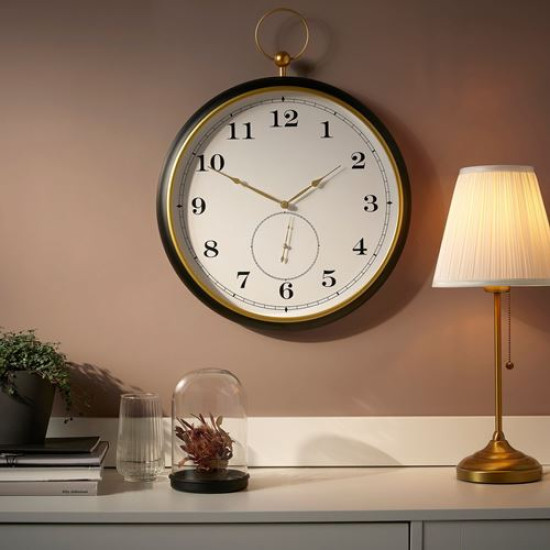 IKEA KUTTERSMYCKE - duvar saati, 46 cm (siyah) siyah