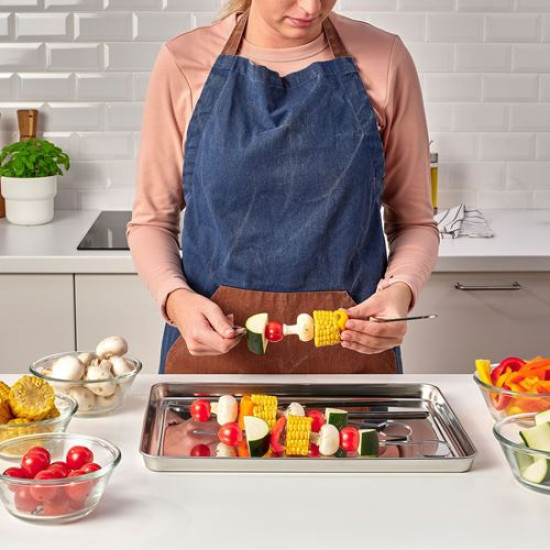 IKEA GRILLTIDER - tepsi, 40x30 cm (paslanmaz çelik) paslanmaz çelik