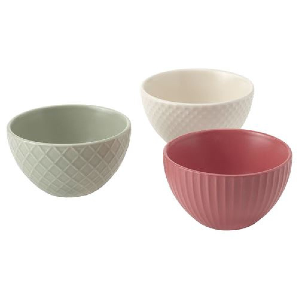 IKEA KEJSERLIG - seramik kase seti, 10 cm (çok renkli)