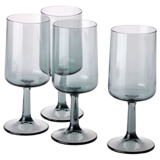 ikea-ombonad-şarap-kadehi-41-cl-gri