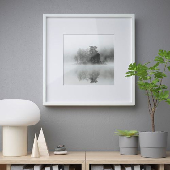 ikea-sannahed-beyaz-çerçeve-50x50-cm-beyaz