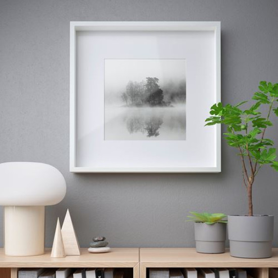 ikea-sannahed-beyaz-çerçeve-50x50-cm-beyaz