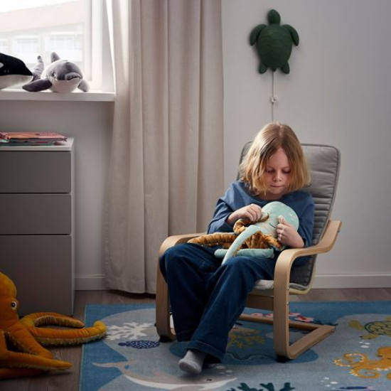 IKEA BLÅVINGAD - gece lambalı yumuşak oyuncak (turkuaz)