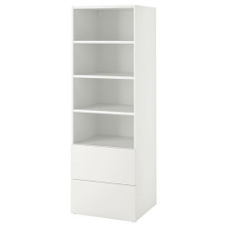 IKEA PLATSA/SMÅSTAD - çocuk kitaplığı, 60x57x181 cm (beyaz)