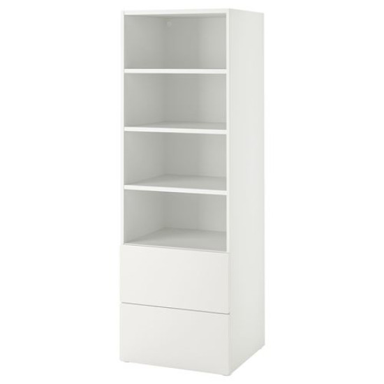 IKEA PLATSA/SMÅSTAD - çocuk kitaplığı, 60x57x181 cm (beyaz)