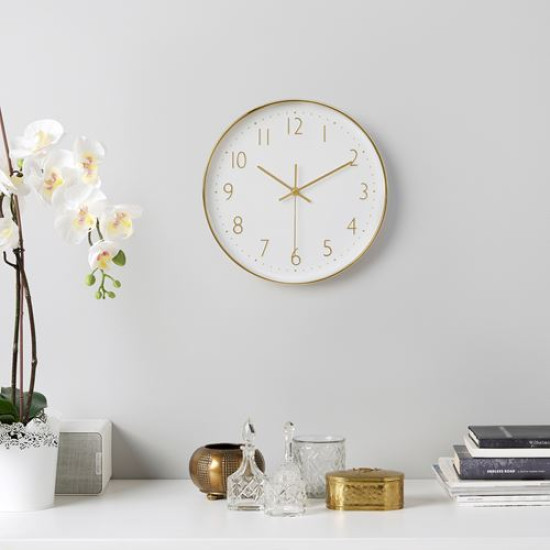 IKEA JÄNKIG - duvar saati, 30 cm (altın rengi) altın rengi