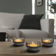 IKEA GLIMMA - tealight mum, 9 saat (beyaz)