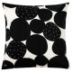 IKEA SANDSENAP - kırlent kılıfı, 50x50 cm (siyah-beyaz) siyah-beyaz