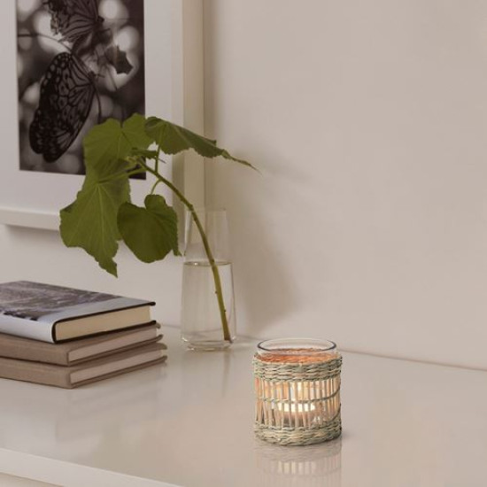 IKEA SLIPPRIG - tealight mumluk (saz el yapımı)