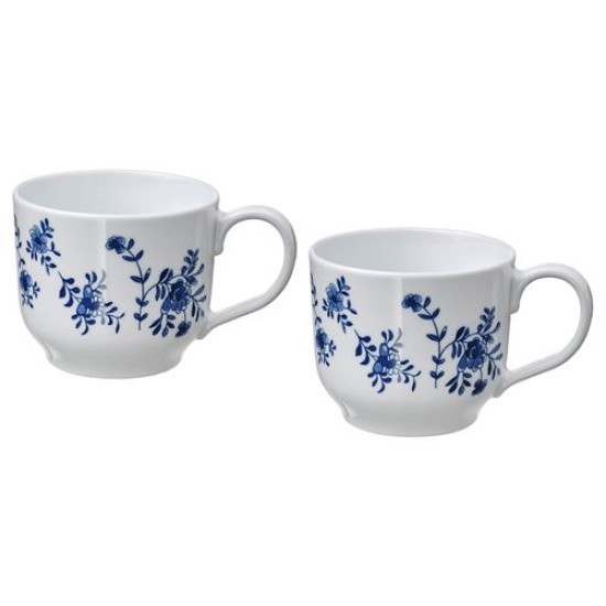 ikea-entusiasm-kupa-seti-50-cl-beyaz-mavi-desenli-beyaz-mavi-desenli