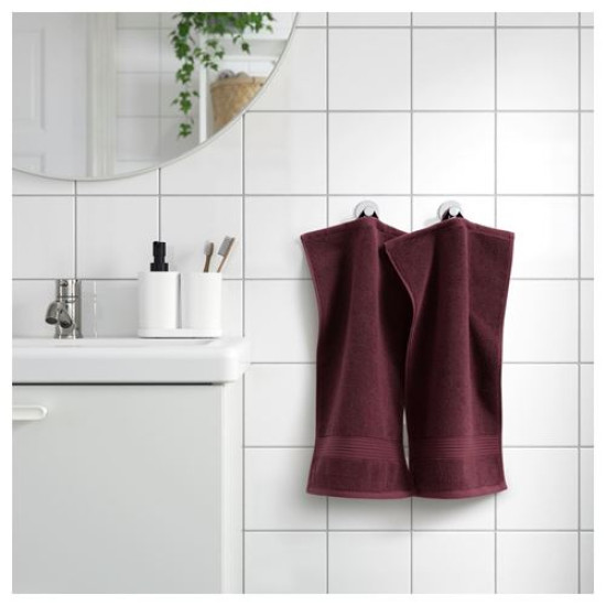 ikea-fredriksjön-el-havlusu-30x50-cm-koyu-kırmızı-koyu-kırmızı