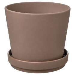 IKEA KLARBÄR - toprak saksı, 12 cm (kahverengi)