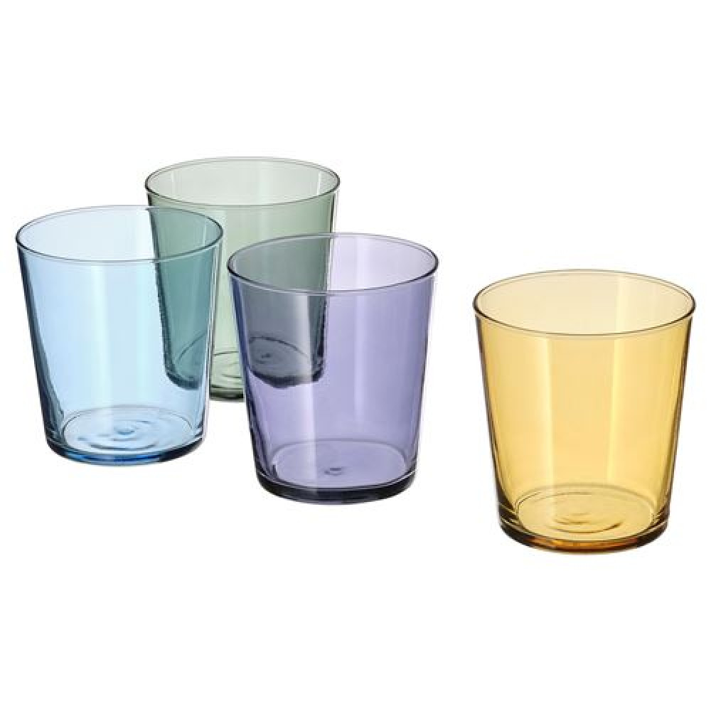 IKEA PAPPERSBJÖRK - bardak seti, 30 cl (çok renkli)
