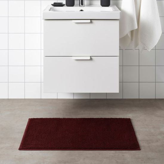 ikea-södersjön-banyo-paspası-50x80-cm-koyu-kırmızı-koyu-kırmızı