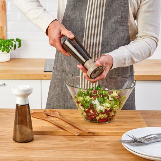 HALVTOM - baharat öğütücü, 19 cm (cam-kahverengi) cam-kahverengi