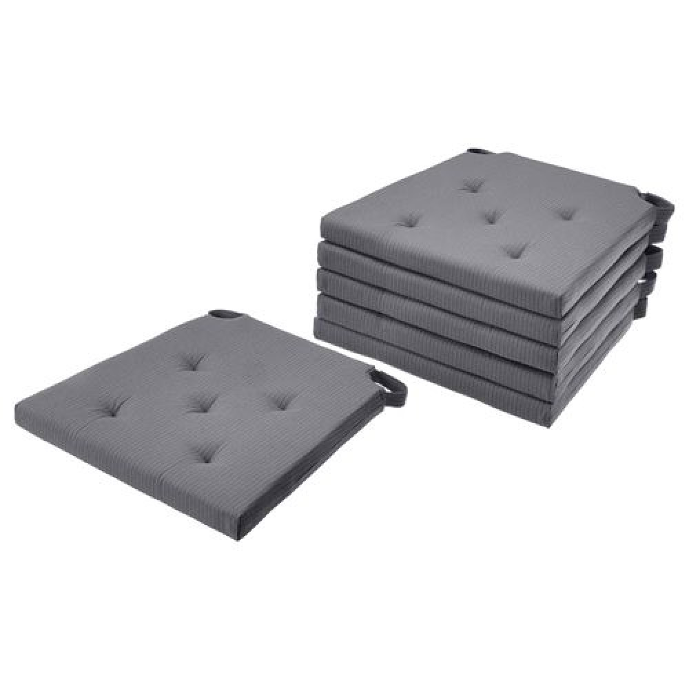 IKEA JUSTINA - sandalye minderi, 42/35x40x4 cm (gri)