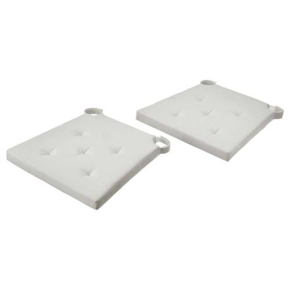 IKEA JUSTINA - sandalye minderi, 42/35x40x4 cm (ekru)