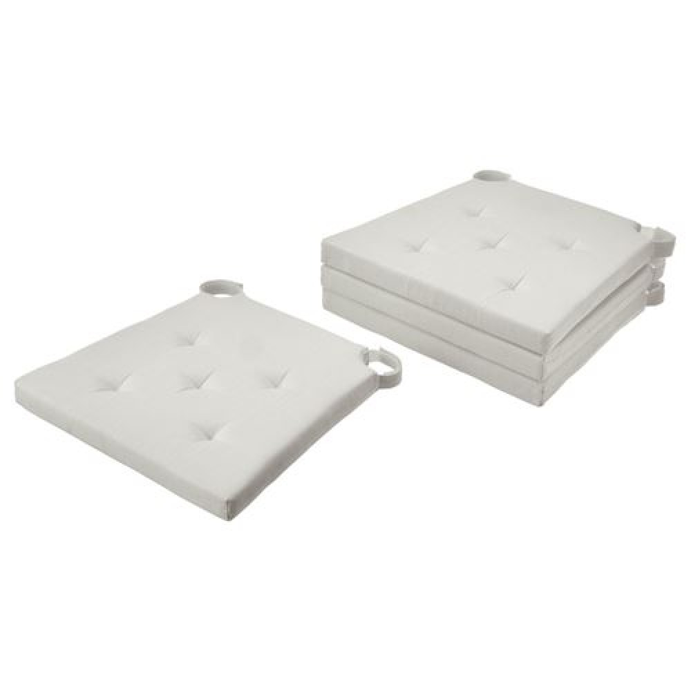 IKEA JUSTINA - sandalye minderi, 42/35x40x4 cm (ekru)