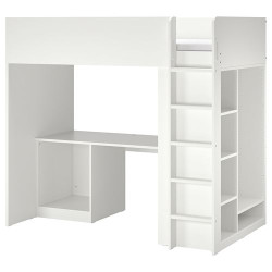 IKEA SMÅSTAD - ranza, 90x200 cm (beyaz)