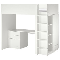 IKEA SMÅSTAD - ranza, 90x200 cm (beyaz)