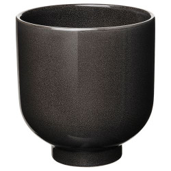 IKEA DRÖMSK - seramik saksı, 15 cm (antrasit)