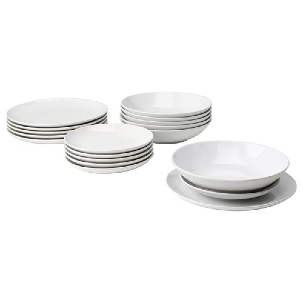 IKEA GODMIDDAG - yemek takımı (beyaz)