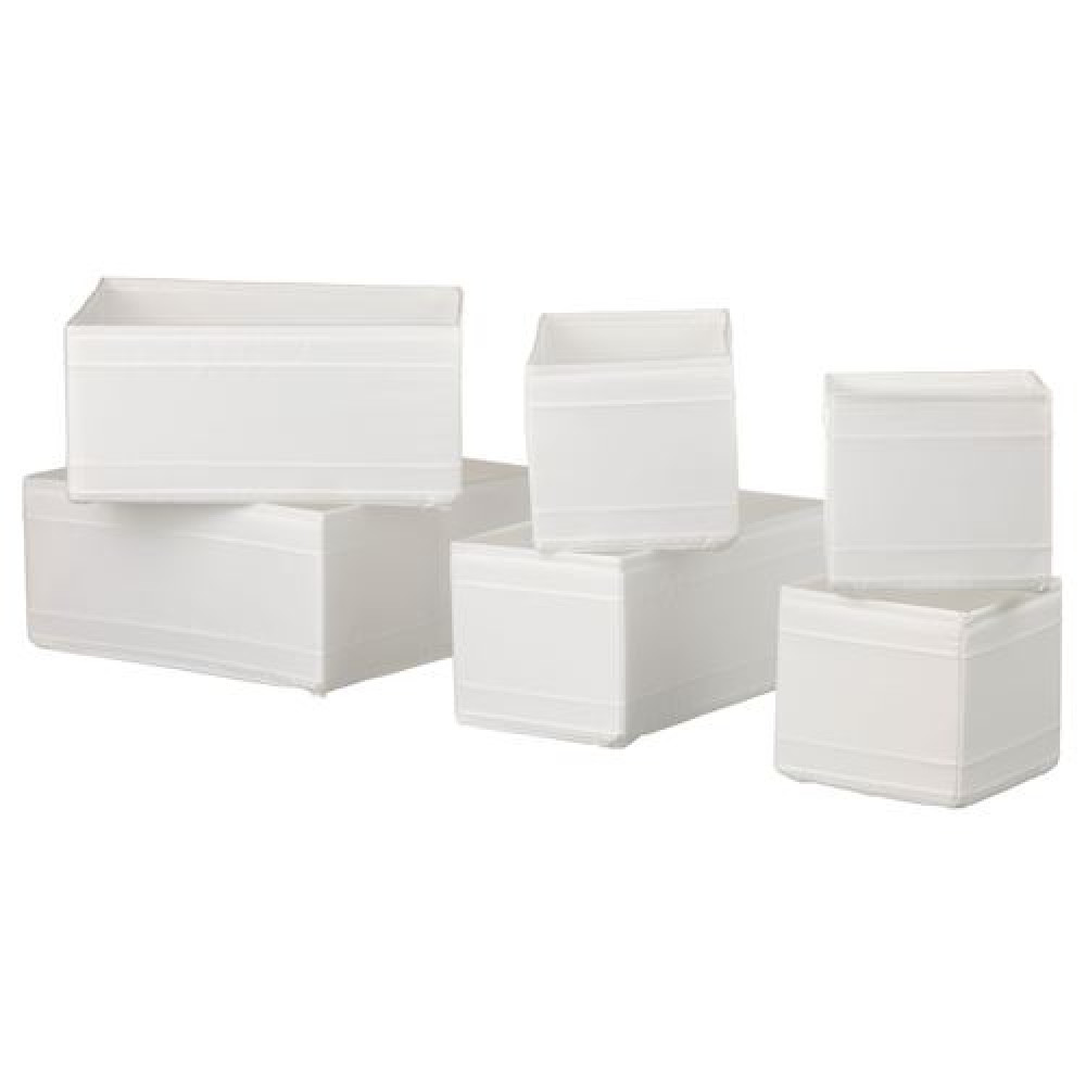 IKEA SKUBB - kutu seti (beyaz)