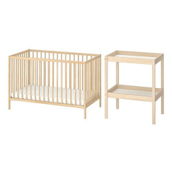 IKEA SNIGLAR - bebek mobilya seti, 60x120 cm (kayın)