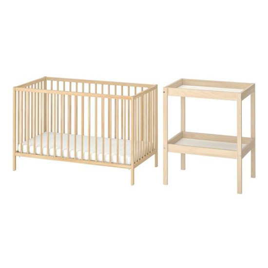 IKEA SNIGLAR - bebek mobilya seti, 60x120 cm (kayın)