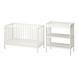 IKEA GULLIVER - bebek mobilya seti, 60x120 cm (beyaz)
