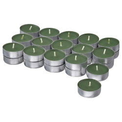 IKEA JÄMTSKOGEN - kokulu tealight mum, 3.5 saat (koyu yeşil)