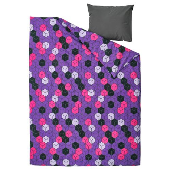 IKEA BLÅSKATA - çocuk nevresim takımı, 150x200/50x60 cm (çok renkli) çok renkli