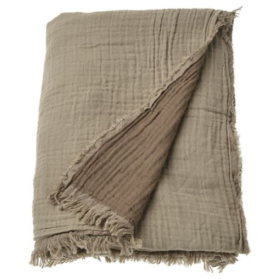 ikea-vallkrassing-örtü-150x200-cm-açık-gri-kahverengi-açık-gri-kahverengi
