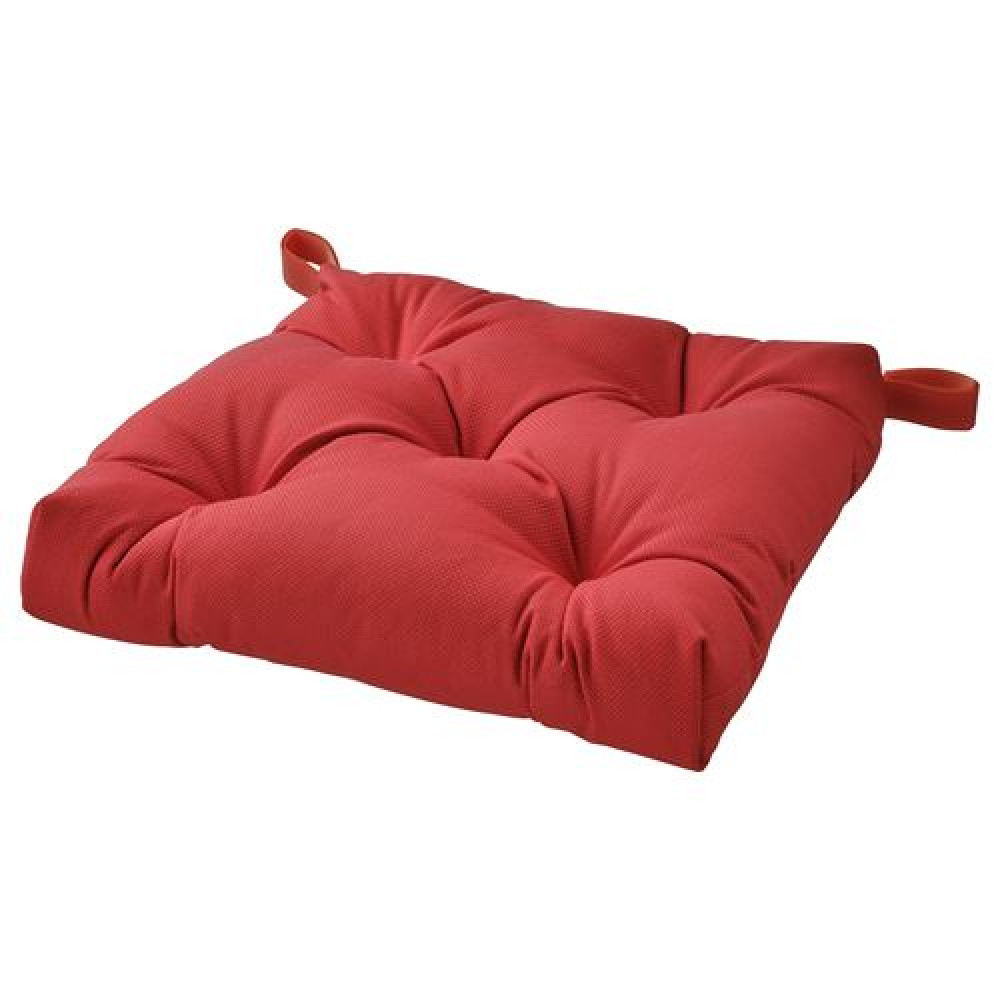 IKEA MALINDA - sandalye minderi, 40/35x38x7 cm (koyu kırmızı)