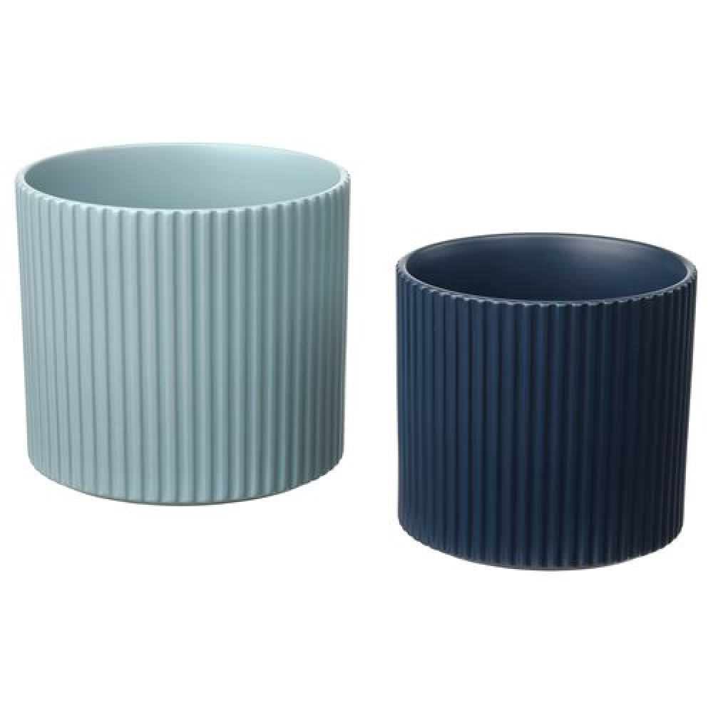 IKEA DAKSJUS - toprak saksı (mavi)