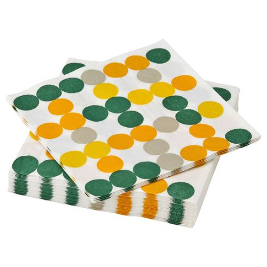 ikea-bröggan-desenli-peçete-33x33-cm-çok-renkli-çok-renkli