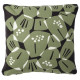 IKEA UNDERBLOMMA - kırlent kılıfı, 50x50 cm (siyah-gri-yeşil) siyah-gri-yeşil