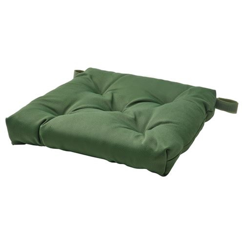 IKEA MALINDA - sandalye minderi, 40/35x38x7 cm (yeşil)