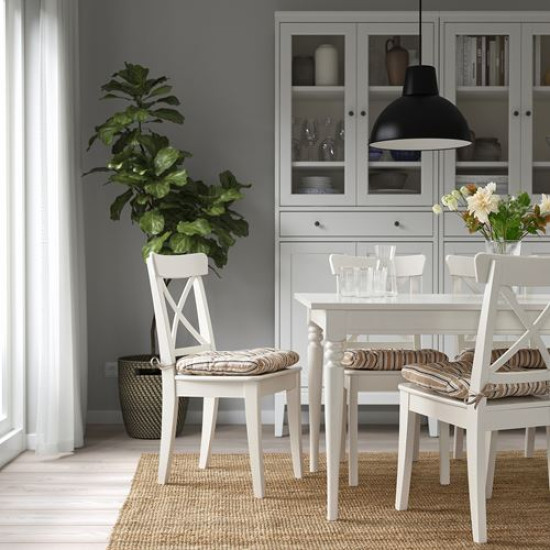 IKEA VATTENMOTT - sandalye minderi, 40x38x5.0 cm (bej) bej
