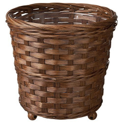 IKEA KLIBBAL - bambu saksı, 12 cm (kahverengi)