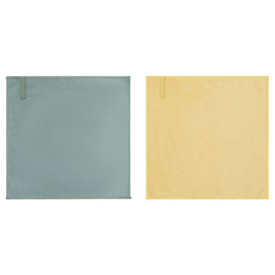 IKEA PEPPRIG - mikrofiber bez, 28x28 cm (yeşil-sarı) yeşil-sarı