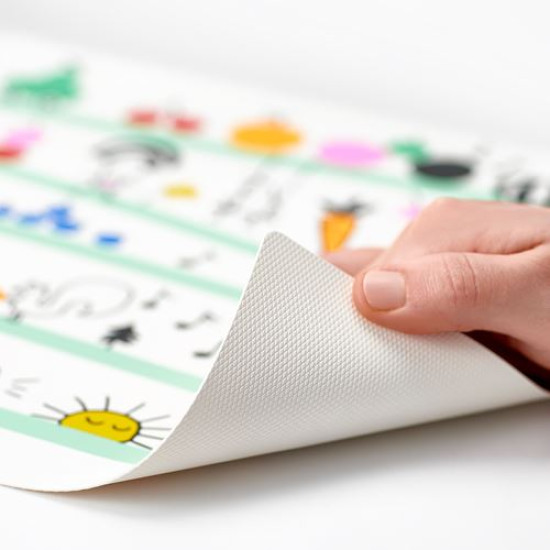 IKEA GRÖNFINK - çocuk amerikan servisi, 30x40 cm (çok renkli)