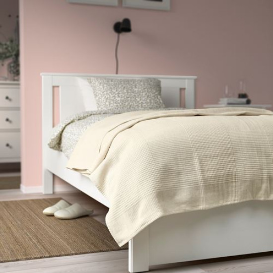 IKEA INDIRA - yatak örtüsü, 150x250 cm (natürel)