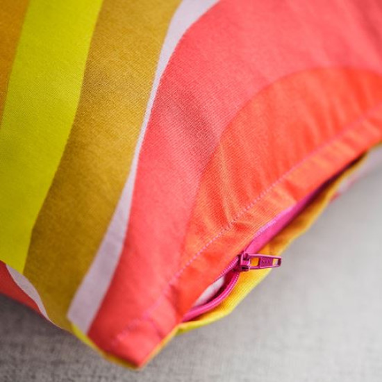 IKEA MYGGBLOMSTER - kırlent kılıfı, 50x50 cm (pembe-çok renkli) pembe-çok renkli