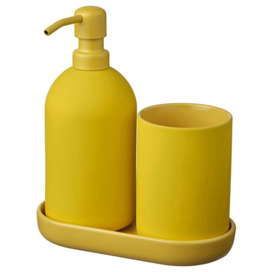ikea-gansjön-banyo-seti-parlak-sarı-parlak-sarı