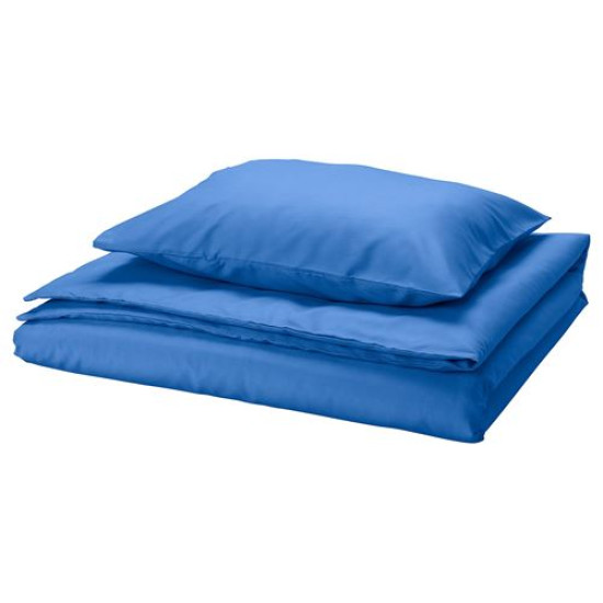 IKEA PILTANDVINGE - tek kişilik nevresim seti, 150x200/50x60 cm (mavi) mavi